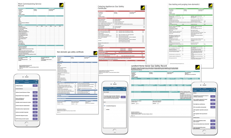 gas safety certificates built with commusoft