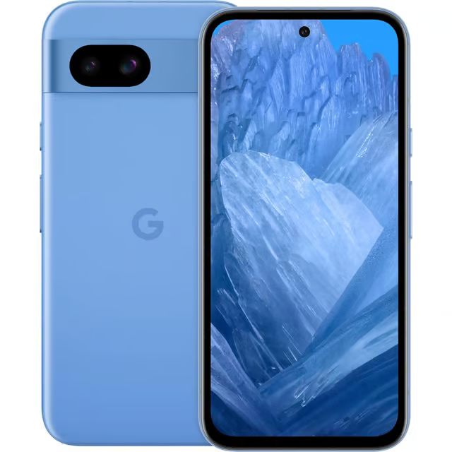 pixel 8a phone, blue