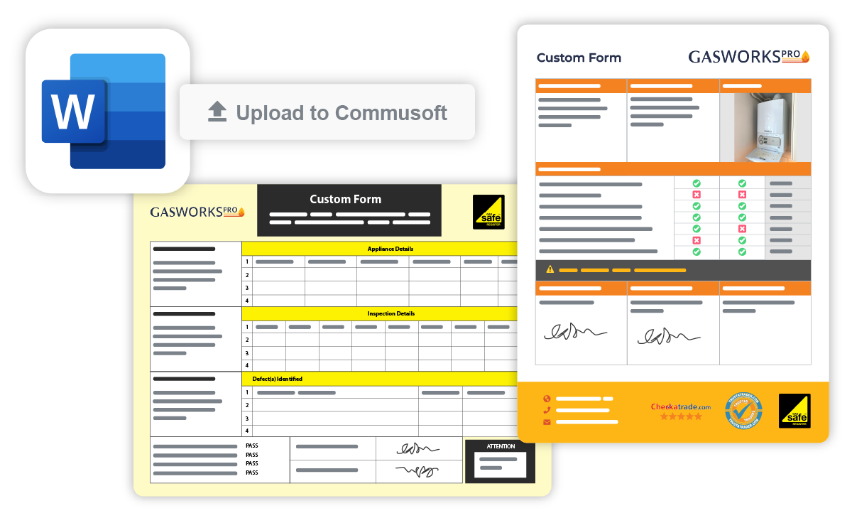 Design custom forms your way with Microsoft Word integration