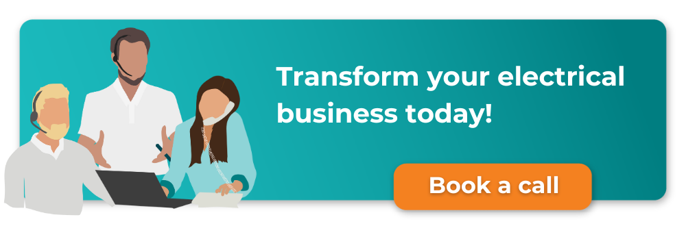 Transform your electrical business today by booking a call with Commusoft! Banner CTA