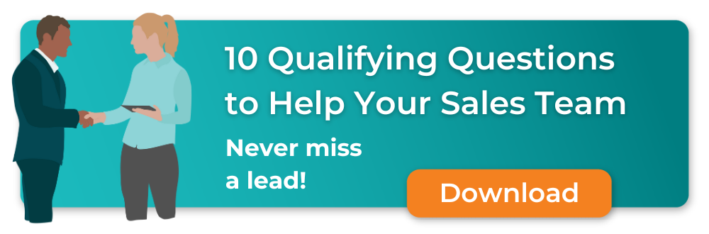 Download 10 qualifying question to help your sales team banner CTA