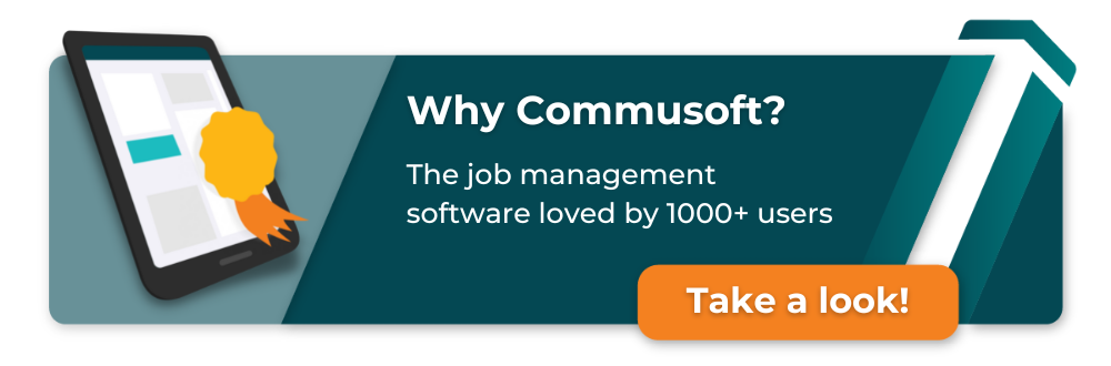 why commusoft job software banner cta