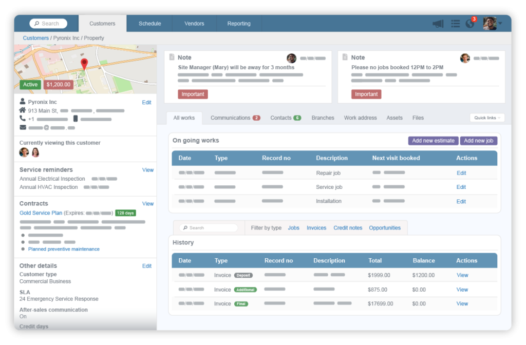 commusoft's planned preventive maintenance tool